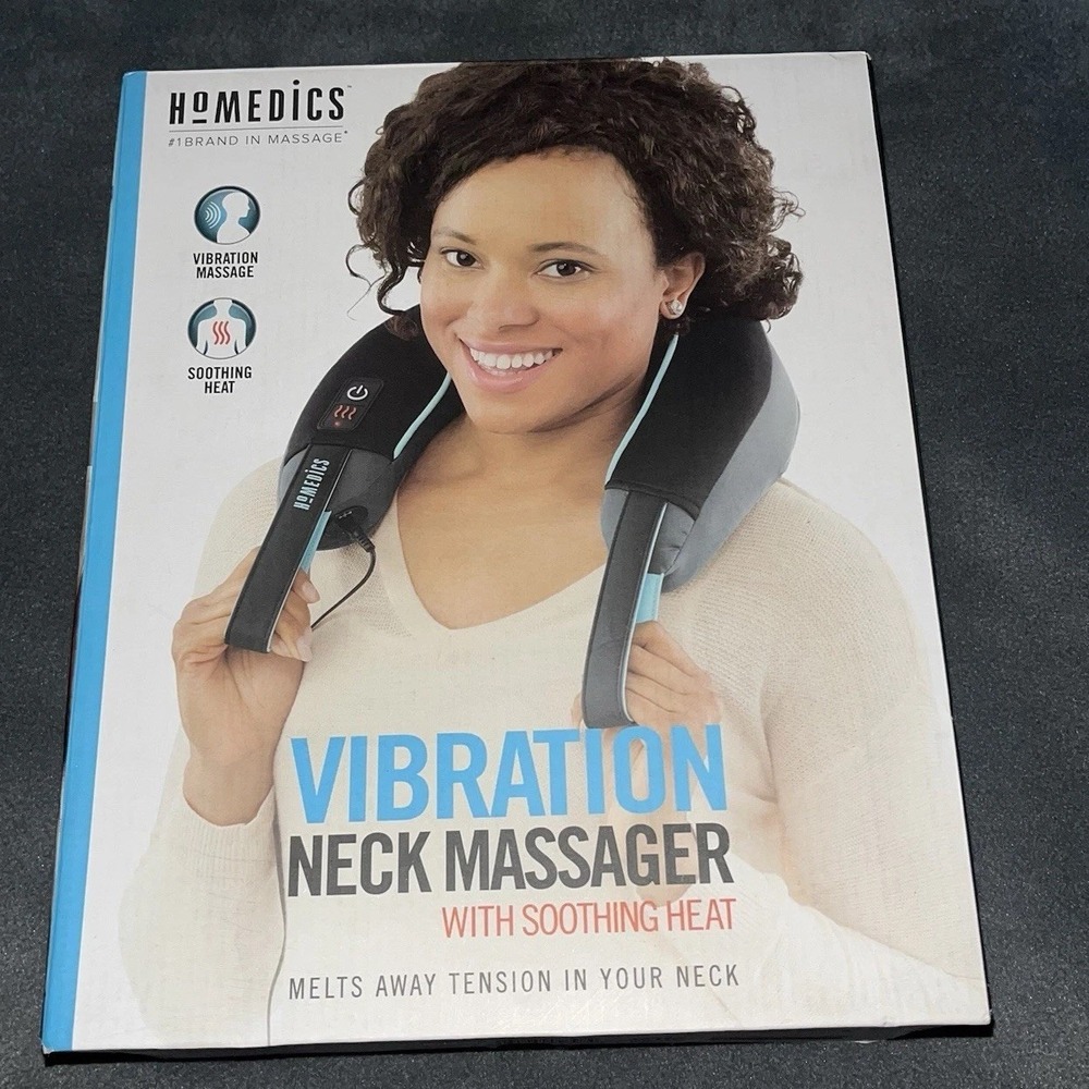 Homedics Comfort Foam Vibration Neck Massager With Heat Open Box